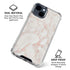 Rose Gold Marble iPhone 15 Clear Case